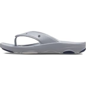 Crocs Unisex Classic All Terrain Flip Flops, Light Grey, Numeric_4 US Men