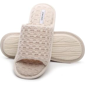 Pure Cotton Women’s Soft and Light Air-feeling Open-toe Indoor Slippers in Saudi Arabia