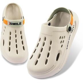 Clogs for Women Mens Clogs Garden Shoes with Arch Support Non-Slip Sandals Beach Slippers Comfort Classic Clog Unisex Work Clogs Lightweight Adjustable Clog（EU Size 42-43）