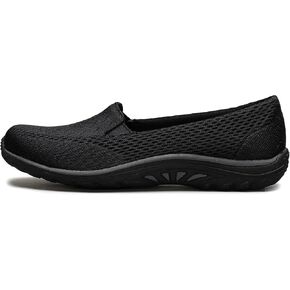 Skechers USA Reggae FestWillows Womens Slip On, Black, 6.5