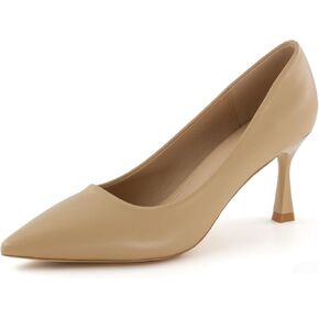 Women's Pumps 3 inch Kitten Heels Pointed Closed Toe Dress Stiletto Wedding Party Shoes