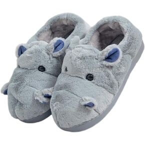 Adult and children cotton slippers hippo slippers home slippers plush slippers animal slippers
