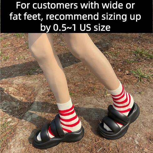 Platform Slippers Cute Slip-on Sandals EVA Ultra Thick Cushion Sole Fashion Summer Cloud Preppy Slides Outdoor for Women in Saudi Arabia