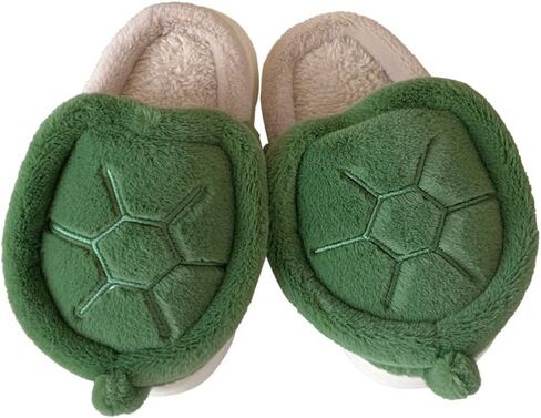 Women's Plush Cute Turtle Slippers Comfortable Men's Anti slip Home Thick Sole Winter and Autumn Cotton Slippers in Saudi Arabia