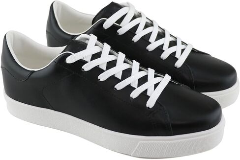 Marc Joseph New York Womens Casual Comfortable Genuine Leather Lightweight Low Top Fashion Slip-On Laceup Walking Sneaker Flat Shoes in Saudi Arabia