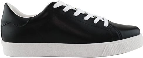 Marc Joseph New York Womens Casual Comfortable Genuine Leather Lightweight Low Top Fashion Slip-On Laceup Walking Sneaker Flat Shoes in Saudi Arabia