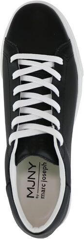 Marc Joseph New York Womens Casual Comfortable Genuine Leather Lightweight Low Top Fashion Slip-On Laceup Walking Sneaker Flat Shoes in Saudi Arabia