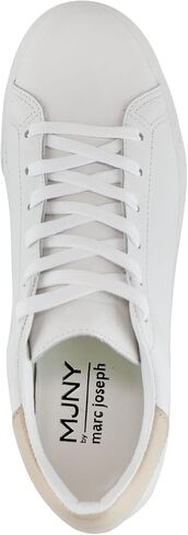 Marc Joseph New York Womens Casual Comfortable Genuine Leather Lightweight Low Top Fashion Slip-On Laceup Walking Sneaker Flat Shoes in Saudi Arabia