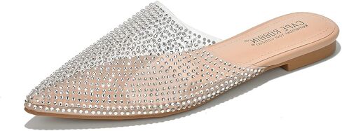 Cape Robbin Enny Flat Sandals Slides for Women, Womens Mules Slip On Shoes in Saudi Arabia