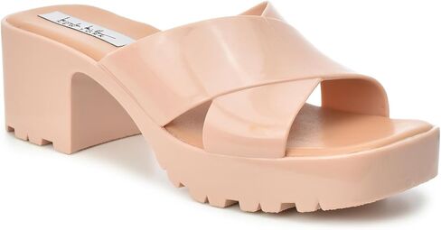 Nicole Miller Womens Eva Heel Sandal Easy Slip on Design in Saudi Arabia