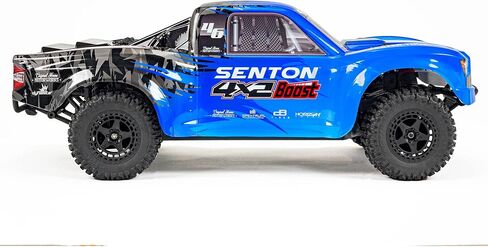 ARRMA RC Truck 1/10 SENTON 4X2 Boost MEGA 550 Brushed Short Course Truck RTR with Battery & Charger, Blue, ARA4103SV4T2 in Saudi Arabia