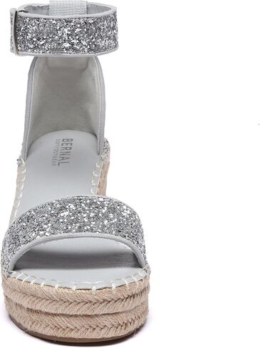 Bernal Women's Platform Sandals Casual Dressy Summer Heighten Wedge Ankle Strap Open Toe Twine Sandals in Saudi Arabia