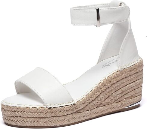 Bernal Women's Platform Sandals Casual Dressy Summer Heighten Wedge Ankle Strap Open Toe Twine Sandals in Kuwait