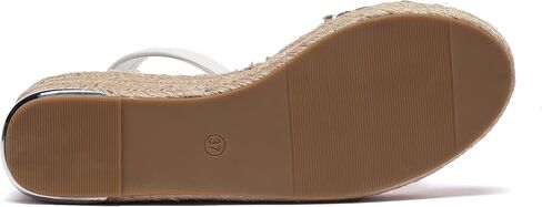 Bernal Women's Platform Sandals Casual Dressy Summer Heighten Wedge Ankle Strap Open Toe Twine Sandals in Kuwait