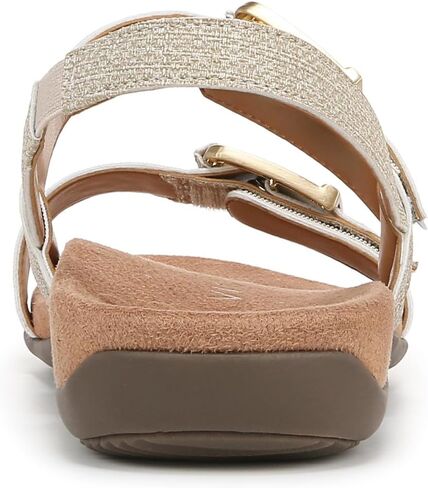 صندل نسائي من VIONIC بكعب Reese Slingback، نسيج صناعي بيج الشوفان، 7 ضيق in Saudi Arabia