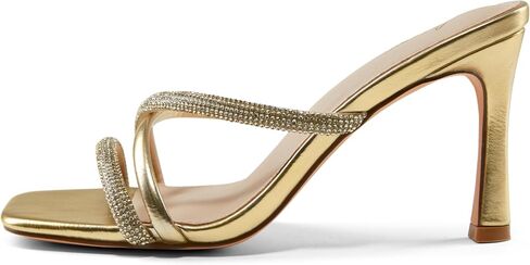 Arromic Women's Rhinestone Strappy High Stiletto Heels Square Open Toe Heeled Slip on Sandals Date Party Dress Wedding Sexy Crystal Straps Heels Shoes in Saudi Arabia