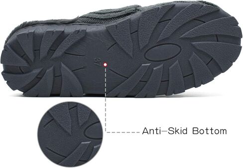 شباشب منزلية للنساء من ONCAI - شباشب شتوية للنساء من الصوف المحبوك من إسفنج الذاكرة سهلة الارتداء ومريحة ودافئة في الهواء الطلق مبطنة بالفرو للسيدات في الحديقة (مقاس 5-11)... in Kuwait