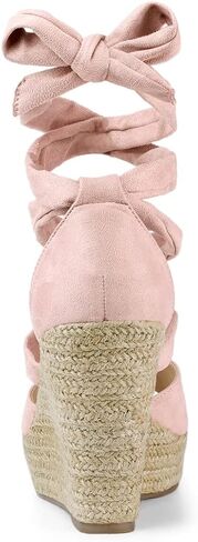 Allegra K Women's Lace Up Espadrilles Wedges Sandals in Saudi Arabia