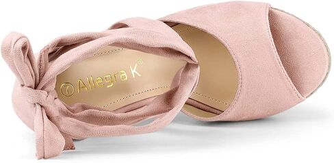 Allegra K Women's Lace Up Espadrilles Wedges Sandals in Saudi Arabia