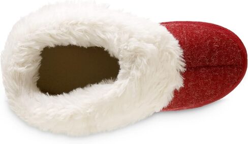 isotoner Women's Recycled Comfort Memory Foam Heather Knit Marisol Boot Slippers in Saudi Arabia