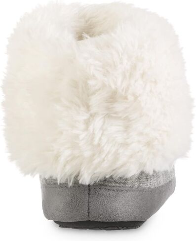 isotoner Women's Recycled Comfort Memory Foam Heather Knit Marisol Boot Slippers in Kuwait