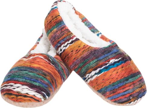 شبشب نسائي من Elanze Designs Yarn Craft Blend مبطن بالقطيفة ومريح وغير قابل للانزلاق في الأماكن المغلقة in Kuwait