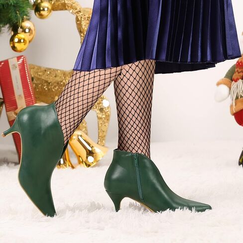 Allegra K Women's Cutout Pointy Toe Stiletto Heels Boots Ankle Booties in Saudi Arabia