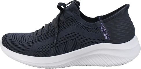 Skechers Sport Women's Women's Ultra Flex 3.0-Brilliant Path Sneaker, Charcoal, 10 M US in Saudi Arabia