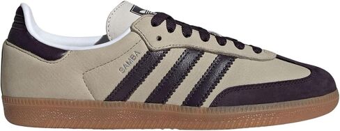 Adidas Samba OG للسيدات (Putty Gray Black، نظام مقاسات الأحذية الأمريكية، للبالغين، للنساء، رقمي، متوسط، 7.5) in Saudi Arabia