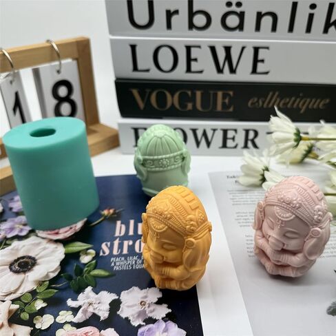 3D Buddha Design Candle Molds Soap 3D Silicone Buddha Mold for Candle Wax Aroma Gypsum Resin Decorating Crafts Making in Saudi Arabia