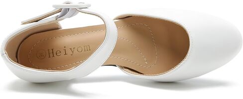Women's Low Block Heels Ankle Buckle Strap Closed Toe Comfortable Chunky Heel Dress Work Pumps in Saudi Arabia