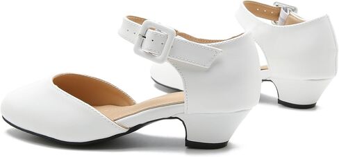 Women's Low Block Heels Ankle Buckle Strap Closed Toe Comfortable Chunky Heel Dress Work Pumps in Saudi Arabia
