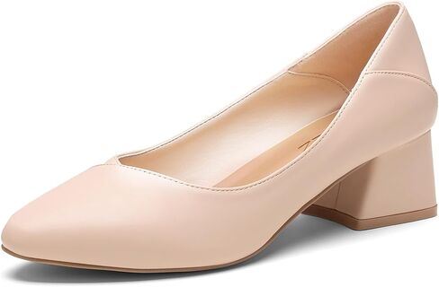 Women's Pumps Chunky Block Low Heels Closed Toe Dress Shoes with Arch Support Comfortable Wedding Party Office Shoes Heel Pumps in Saudi Arabia