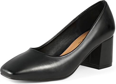 Women's Pumps Chunky Block Low Heels Closed Toe Dress Shoes with Arch Support Comfortable Wedding Party Office Shoes Heel Pumps in Saudi Arabia