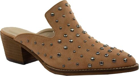 ARIDER ARiderGirl Cara Studs Studded Stacked Heel Pointed Toe Mule Slip On Mules in Saudi Arabia