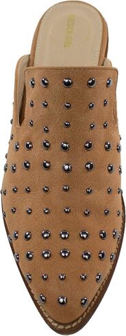 ARIDER ARiderGirl Cara Studs Studded Stacked Heel Pointed Toe Mule Slip On Mules in Saudi Arabia