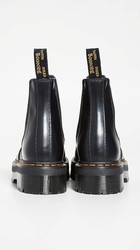 Dr. Martens Unisex 2976 Quad Platform Chelsea Boot, Black Polished Smooth, 12 UK (Women's 14 M US/Men's 13 M US) in Saudi Arabia