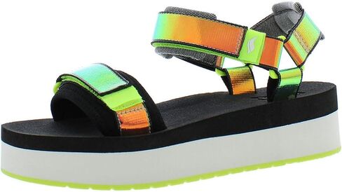 Keds Women's Trio Platform Iridescent Sport Sandal, Black, 8 in Saudi Arabia