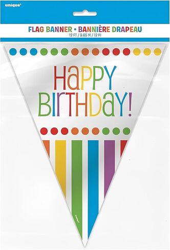 Unique Favors Rainbow Party Cellophane Bags | 11" x 5" | 20 Pcs, Multicolor in Kuwait