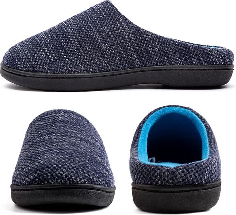 مجموعة RockDove مكونة من زوجين - مقاس أمريكي 9-10 شبشب إسفنجي ذو ذاكرة أصلي للسيدات بلونين (رمادي داكن وأزرق ودنيم/أزرق سماوي) in Kuwait