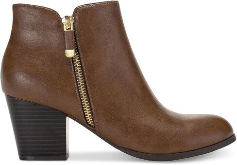 Style & Co. Womens Masrinaa Microsuede Ankle Booties Brown 8.5 Medium (B,M) in Saudi Arabia
