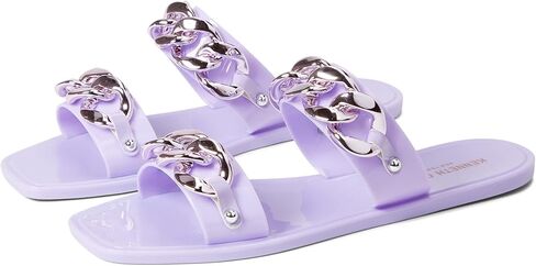 صندل نسائي مسطح من Kenneth Cole مصنوع من سلسلة Naveen Chain Jelly Flatform in Kuwait