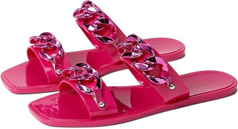 Kenneth Cole Women's Naveen Chain Jelly Flatform Slide Sandal Flat in Saudi Arabia