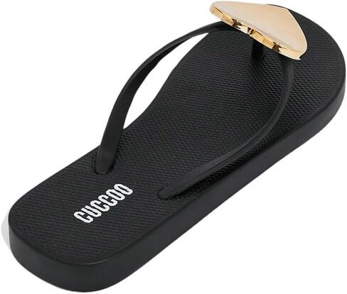 OYOANGLE Women's Heart Decor Flip Flop Sandals Lightweight Fashionable Outdoor Indoor Basic Thong Sandals in Saudi Arabia