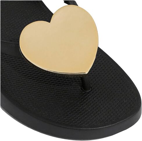 OYOANGLE Women's Heart Decor Flip Flop Sandals Lightweight Fashionable Outdoor Indoor Basic Thong Sandals in Saudi Arabia