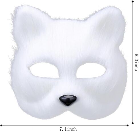 Hosfairy 1 قطعة قناع الحيوان Hallween الثعلب قناع لجميع القديسين عيد الفصح كرنفال حفلة تنكرية زي حفلة تأثيري الدعائم in Kuwait