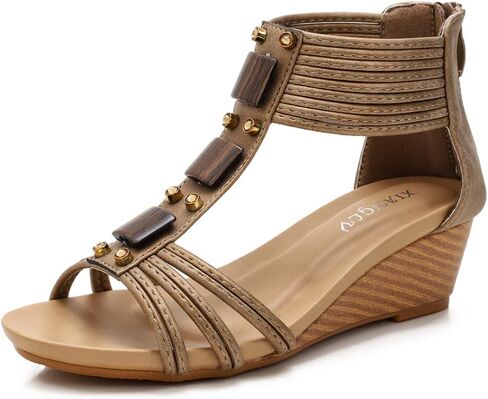 NEW Wedge Sandals for Women Open Toe Casual Summer Roman High Heel Beach Sandals in Kuwait
