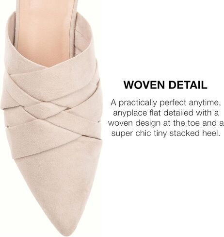 Journee Collection Womens Kalida Mules with Block Heel and Pointed Toe in Saudi Arabia