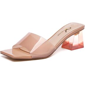 صنادل نسائية من Athlefit ذات كعب مكتنز ذات كتلة منخفضة مقاس 2 بوصة سهلة الارتداء أحذية صيفية كاجوال مقاس 8 in Kuwait