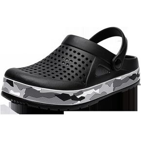 BLACK COLOR Designer Non Slip Youth Garden Comfortable Cloud Soft Slides Sandals Medical Clogs Shoes